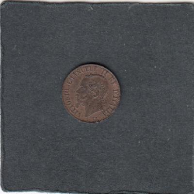 Beschrijving: 1 Centimes EMANUELE II